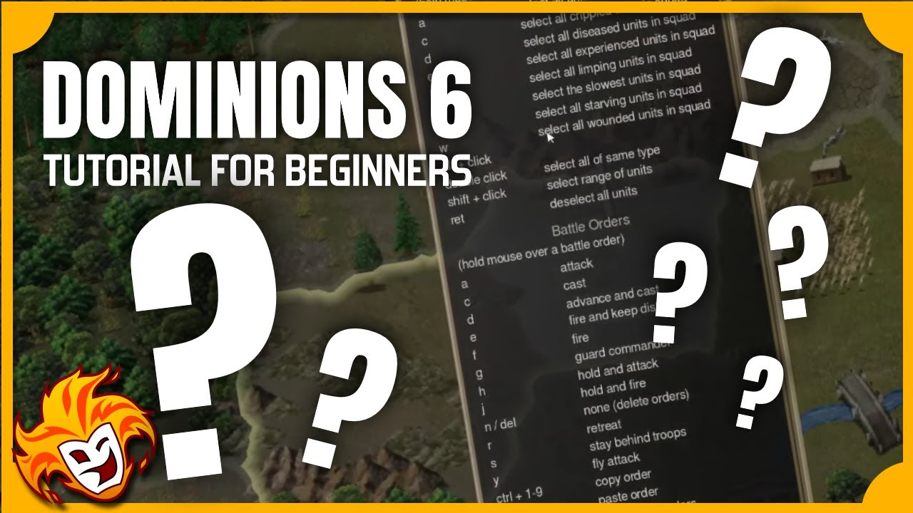 User Interface, Shortcuts and Settings ~ DOMINIONS 6 TUTORIAL for BEGINNERS