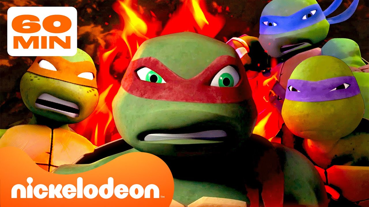 TMNT: Wojownicze Żółwie Ninja | 1 godzina żółwi w trybie bestii jak Raphael 💢 | Nickelodeon Polska
