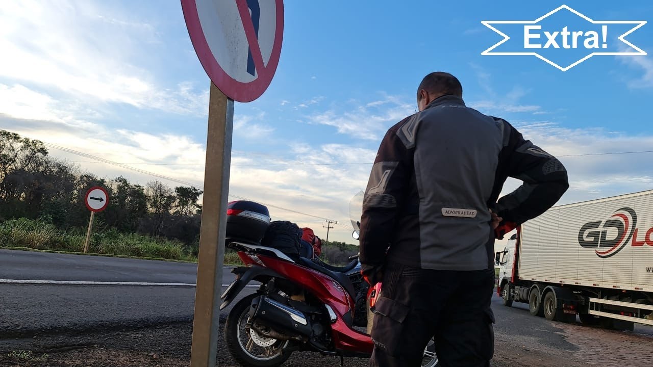 Dia EXTRA - Continuação da viagem retorno para Cuiabá, com direito a perrengue de SH 300i.