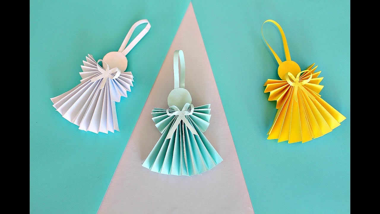 Ангелочки из бумаги-DIY. Angel made of paper-DIY. Angel de papel-DIY