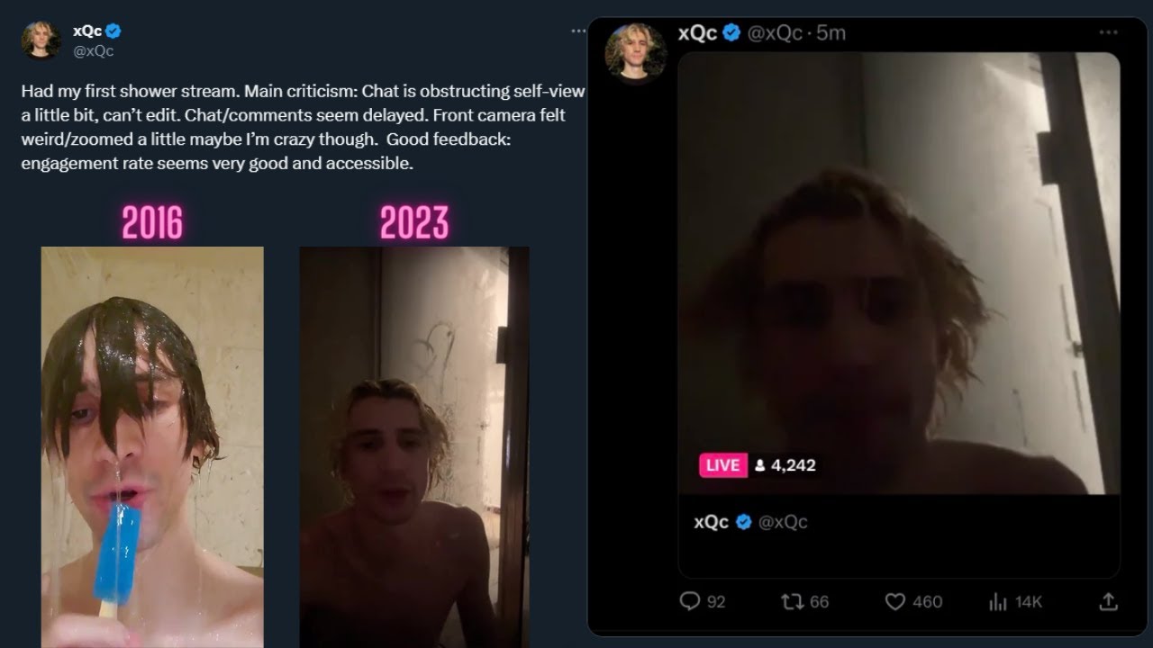 xQc Full Shower Stream
