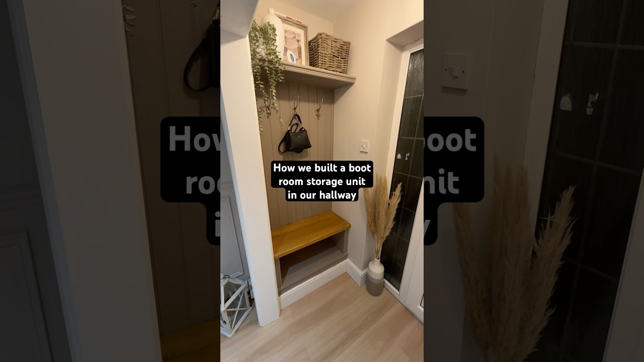 This is how we built our boot room storage unit! Part 1