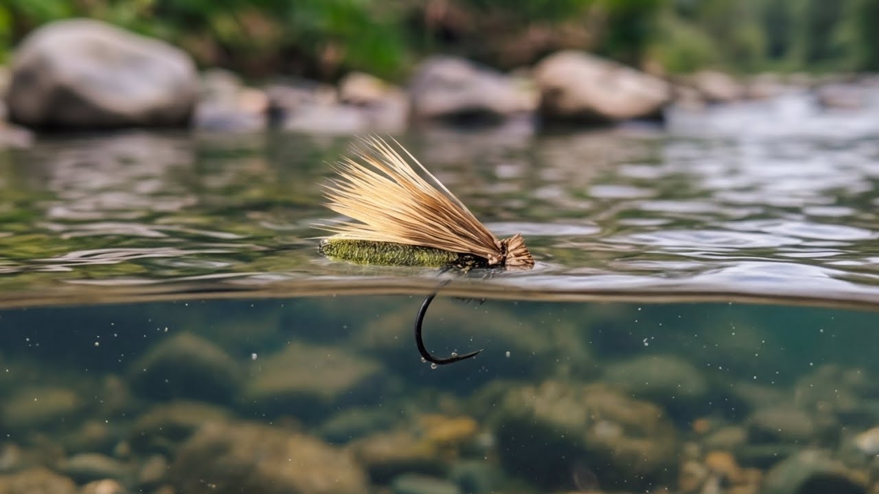 Dubbing Detached Body Caddis Dry Fly. #dryfly #caddis #flytying #flyfishing #shotaflies #grayling