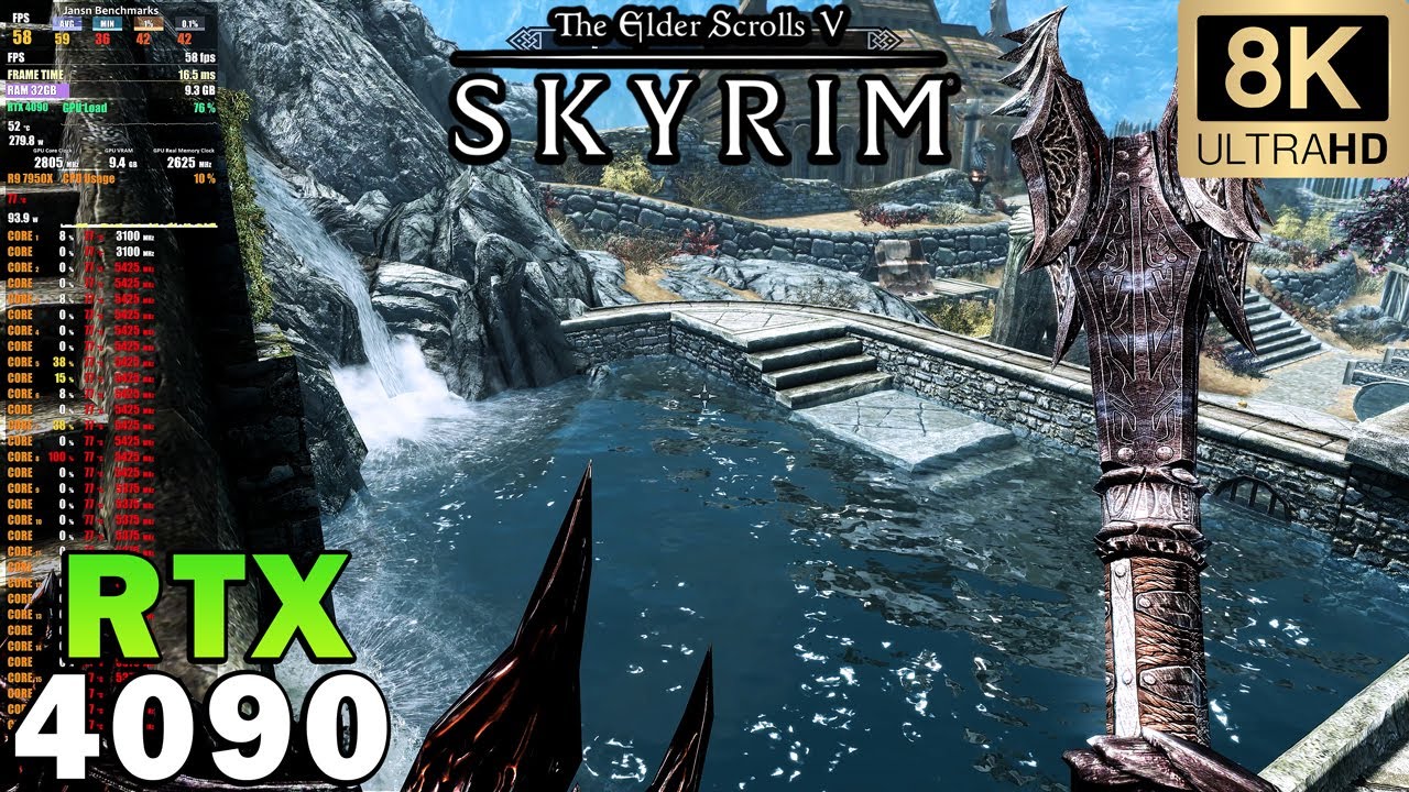 ►The Elder Scrolls V: Skyrim Anniversary Edition in 8K | RTX 4090 | Ultra Graphics