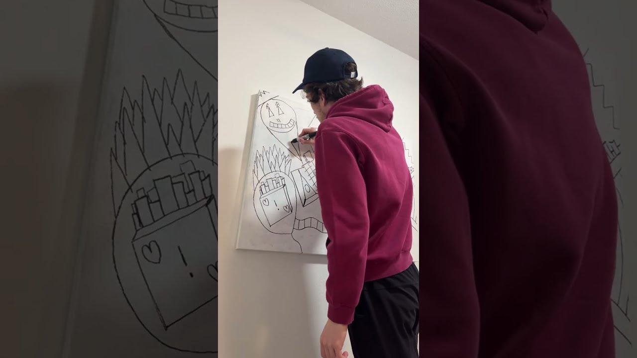 Starting A New Massive Acrylic Painting - Trippy Abstract Art Process! #artlivestream