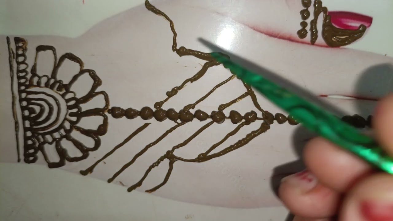Beautiful mehndi design tutorial step by step 