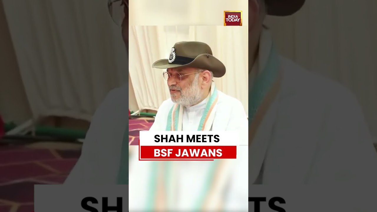 Shah Meets BSF Jawans at Rajasthan Border | Boosts Morale of Security Forces #amitshah