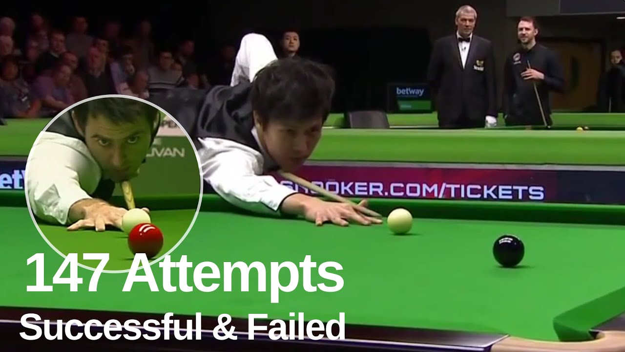Remarkable 147 Attempts | Successful and Failed Attempt | Snooker Compilation