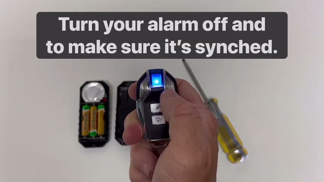 How to sync a new remote control with your alarm.
