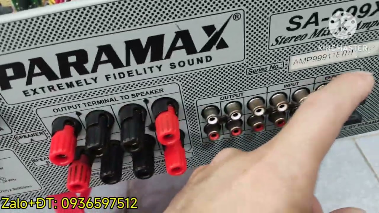 Amply PARAMAX SA-999XP Đời đầu 2 cầu Đẹp như mới. LH: 0936597512