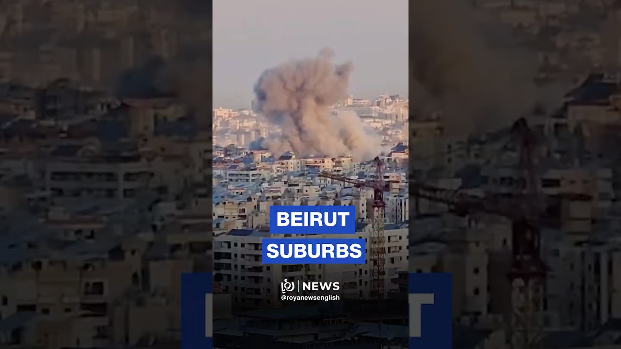 'Israeli' strikes hit southern Beirut suburbs, sending up large clouds of smoke