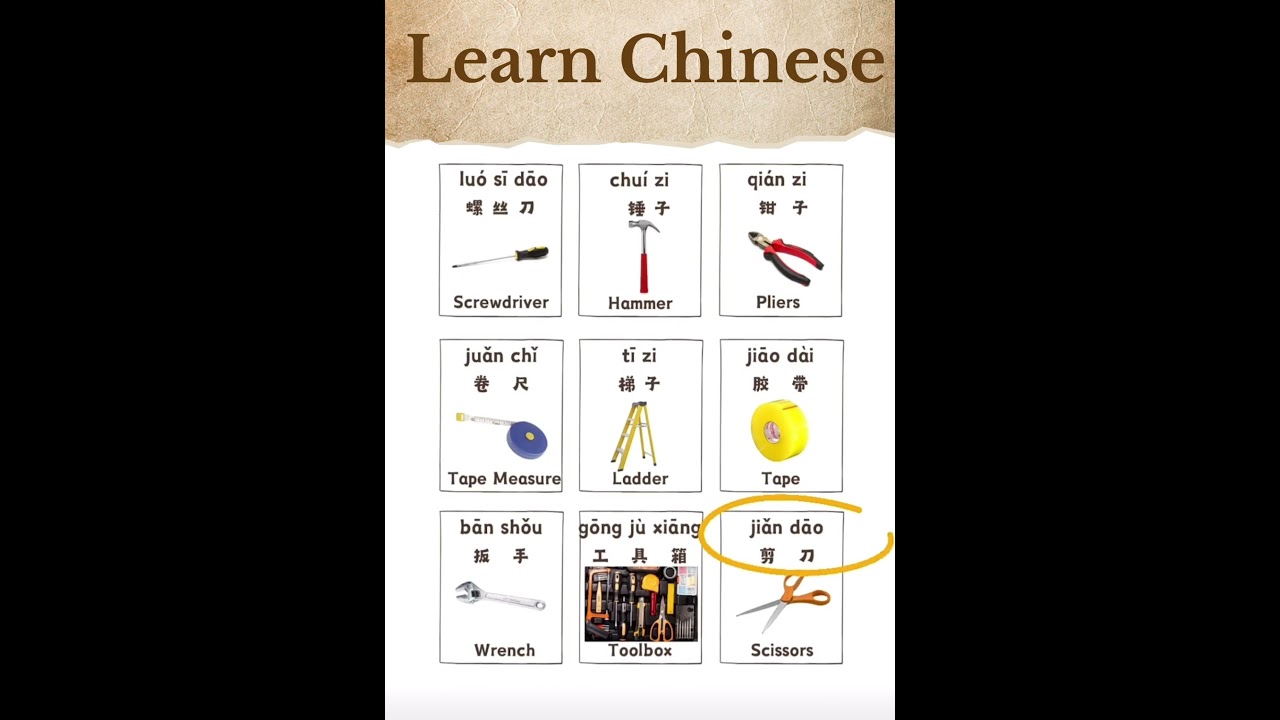 House hold repair and build house tools #Learn CHINESE&ENGLISH#