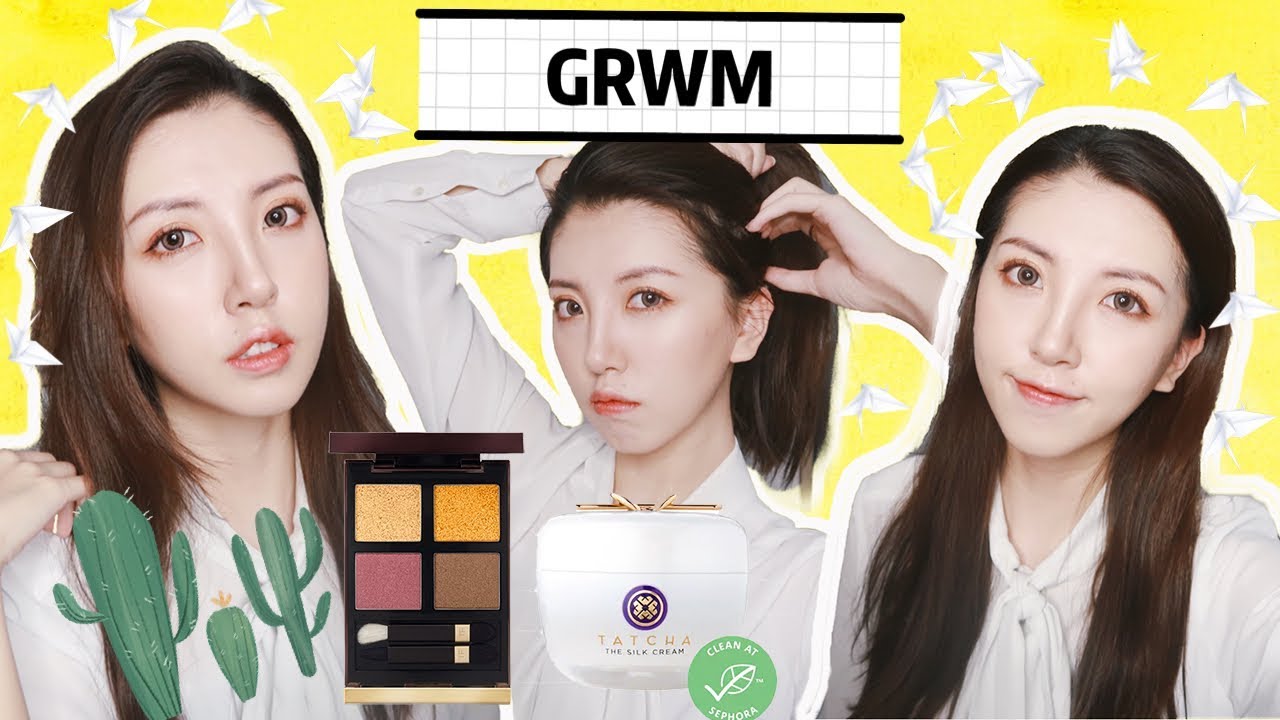 GRWM 聊聊近期压力｜晨间护肤routine｜TF新夕阳盘 超温暖落日妆