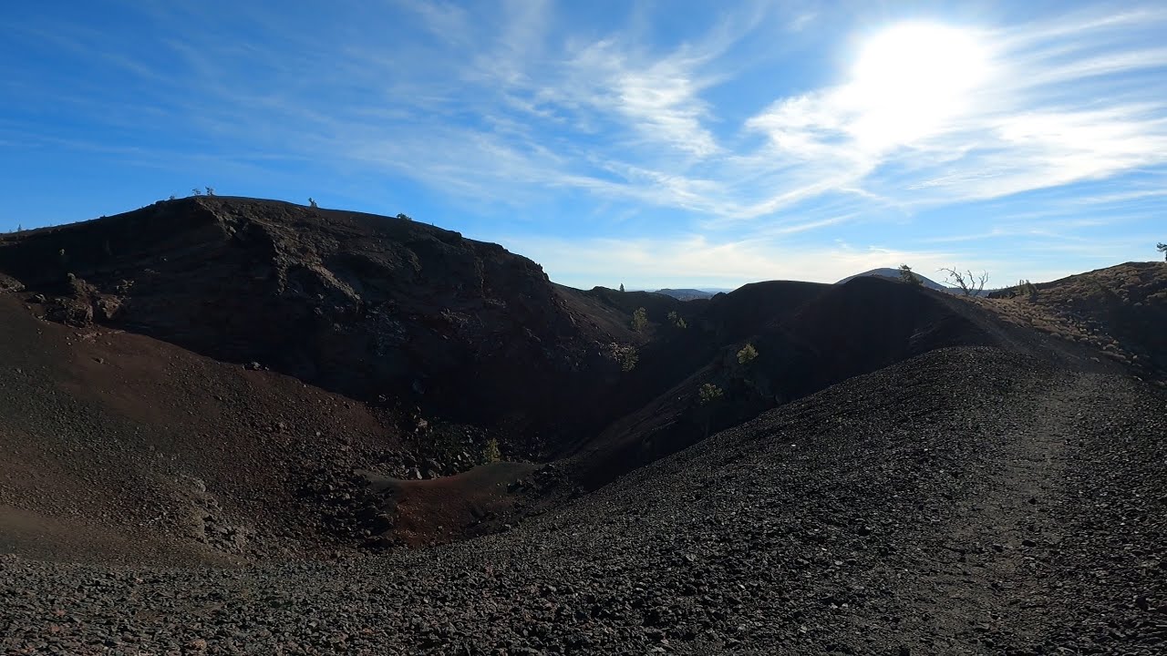 North Crater Trail at Craters Of The Moon National Monument - (Full Uncut Virtual Hike)
