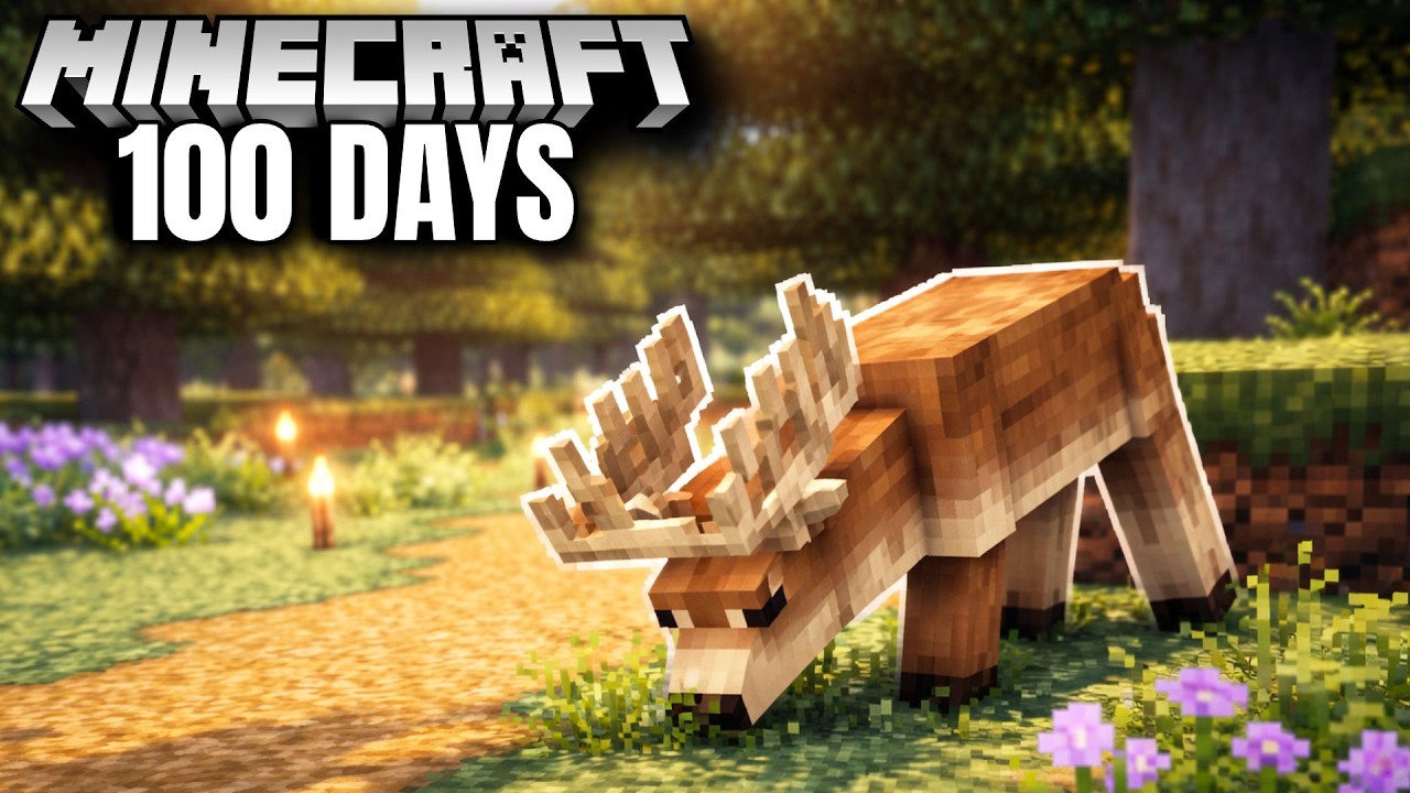 I Spent 100 Days in Cozy Minecraft