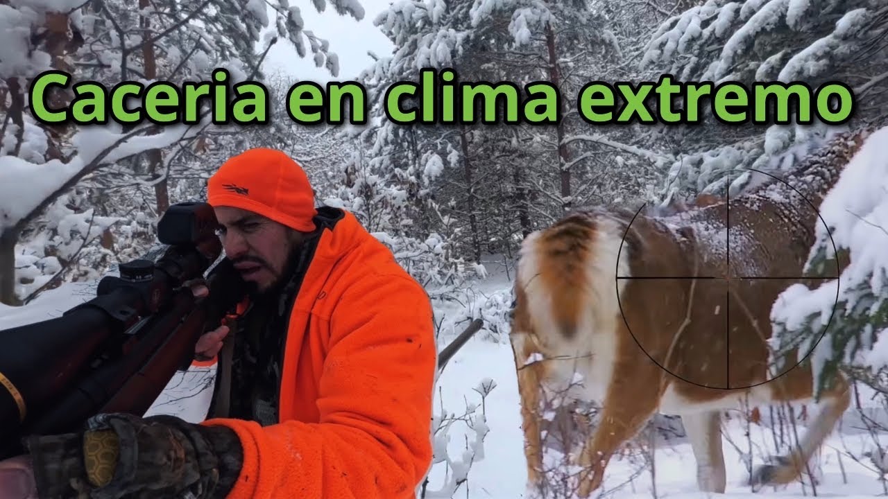 Cacer&iacute;a en CLIMA EXTREMO durante tormentas invernales. Cocina de birria de venado.