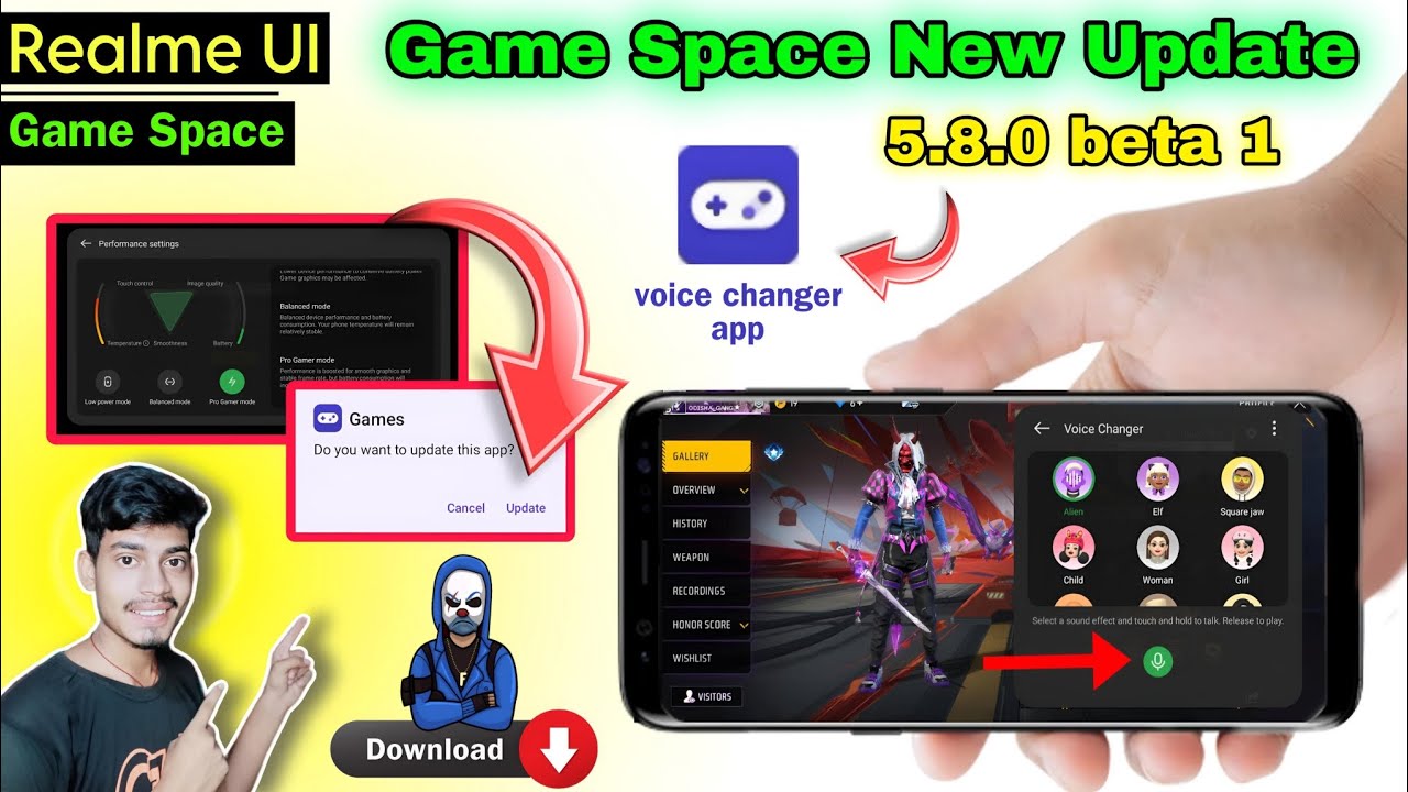 Realme game space new update // Game Space version 5.8.0 beta1 // &lrm;@SmartTech238&nbsp;