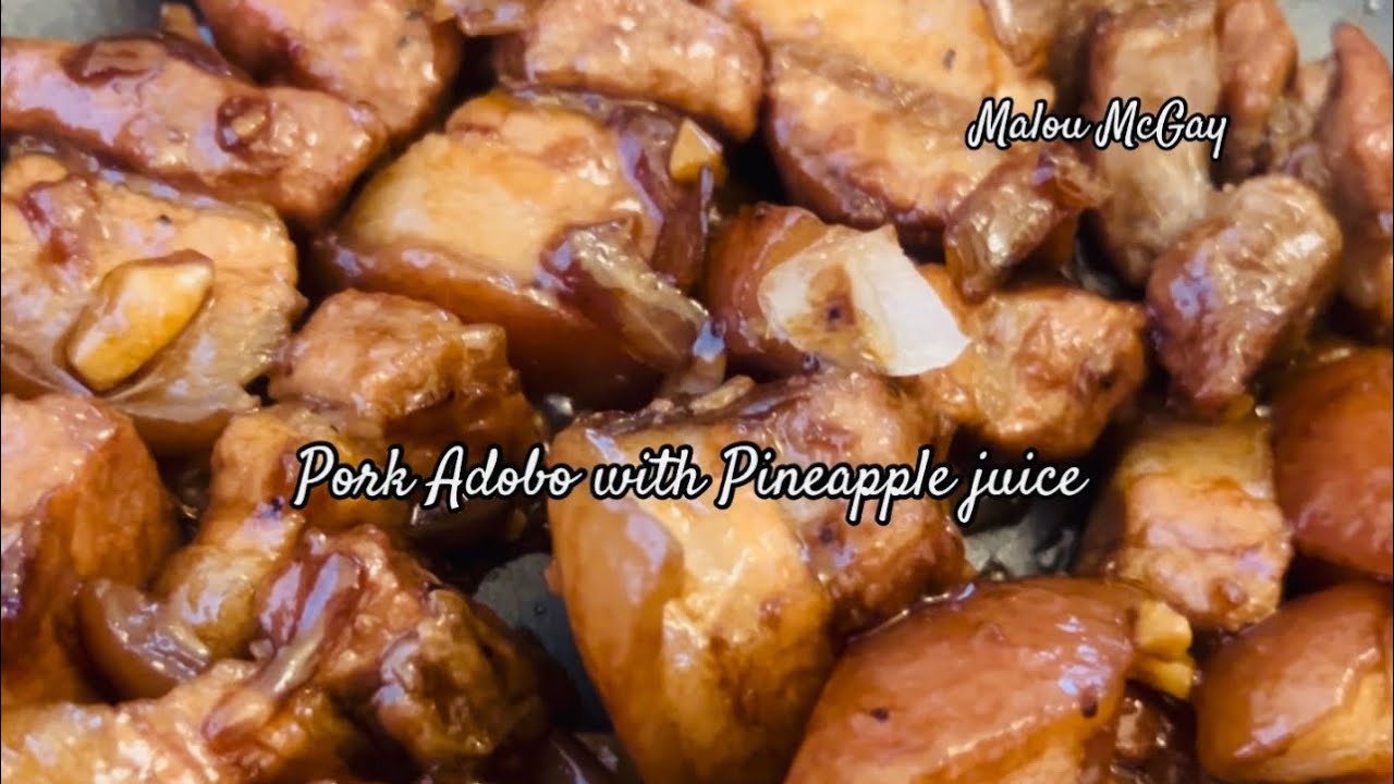 Gawin mo ito sa Pork Adobo with Pineapple juice | #homecooked #filipinofavorites