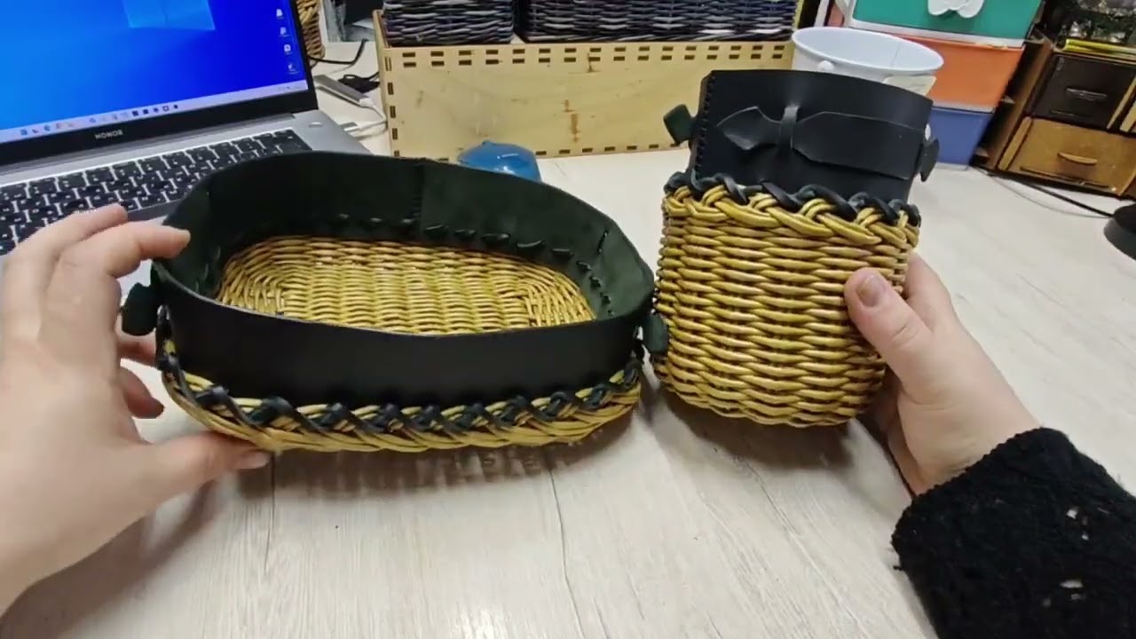 Фрагмент урока с МК Корзина Лоро Пиана