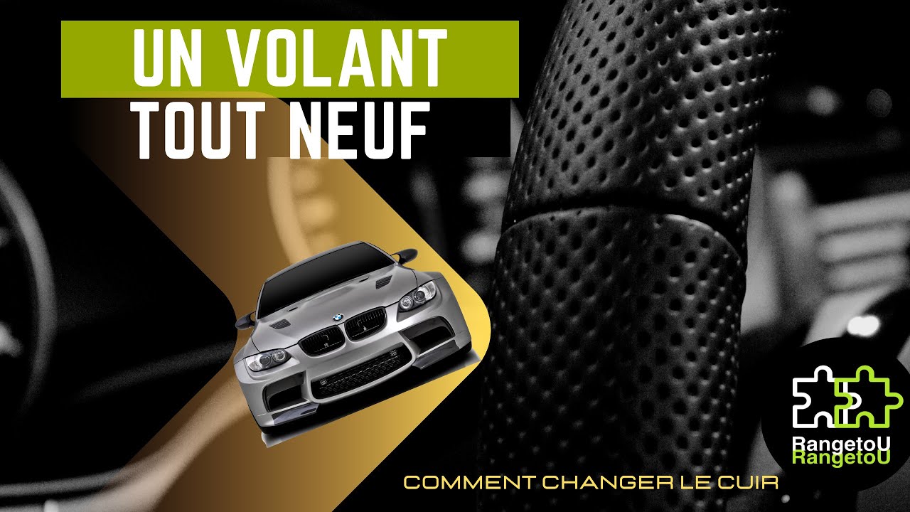 REVÊTEMENT DE VOLANT À COUDRE, JE REMPLACE LE CUIR DE MON VOLANT DE VOITURE? VOICI LE TUTO COMPLET!