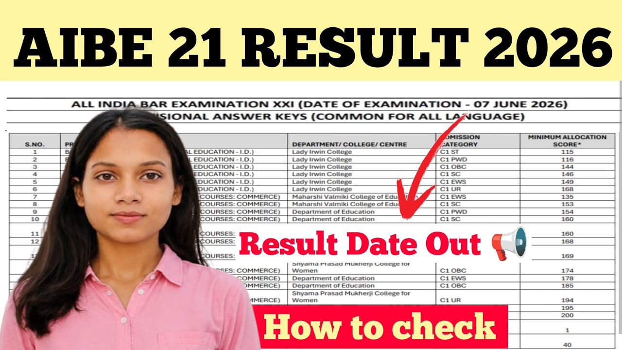 Result Out Today‼️ How To Check AIBE 21 Result 2026 | AIBE 21 Result Date 2026 | AIBE 21 Result 2026