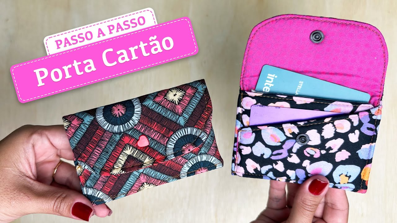 Como Costurar um Porta Cartão Fácil