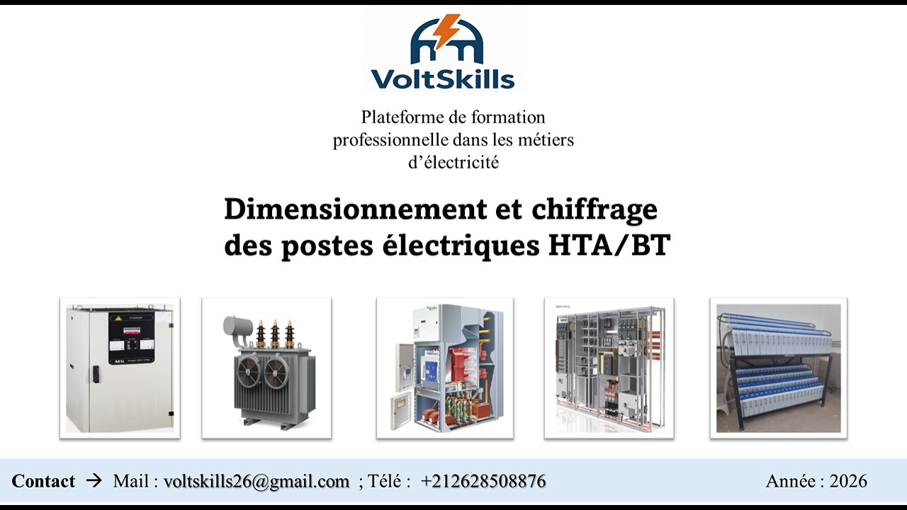 Formation 1 // Partie 1: Introduction ; Dimensionnement et chiffrage des postes électriques HTA/BT