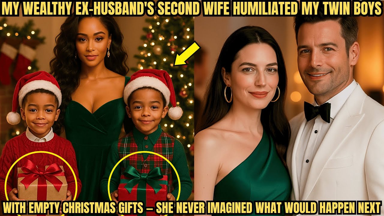 MY WEALTHY EX-HUSBAND'S SECOND WIFE HUMILIATED MY TWINS WITH EMPTY CHRISTMAS GIFT—SHE NEVER IMAGINED