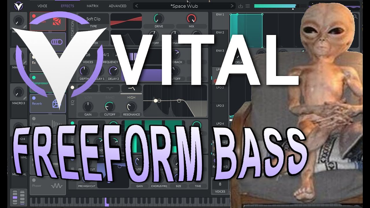 Freeform Bass Sound Design in Vital (like Peekaboo and G-Rex)