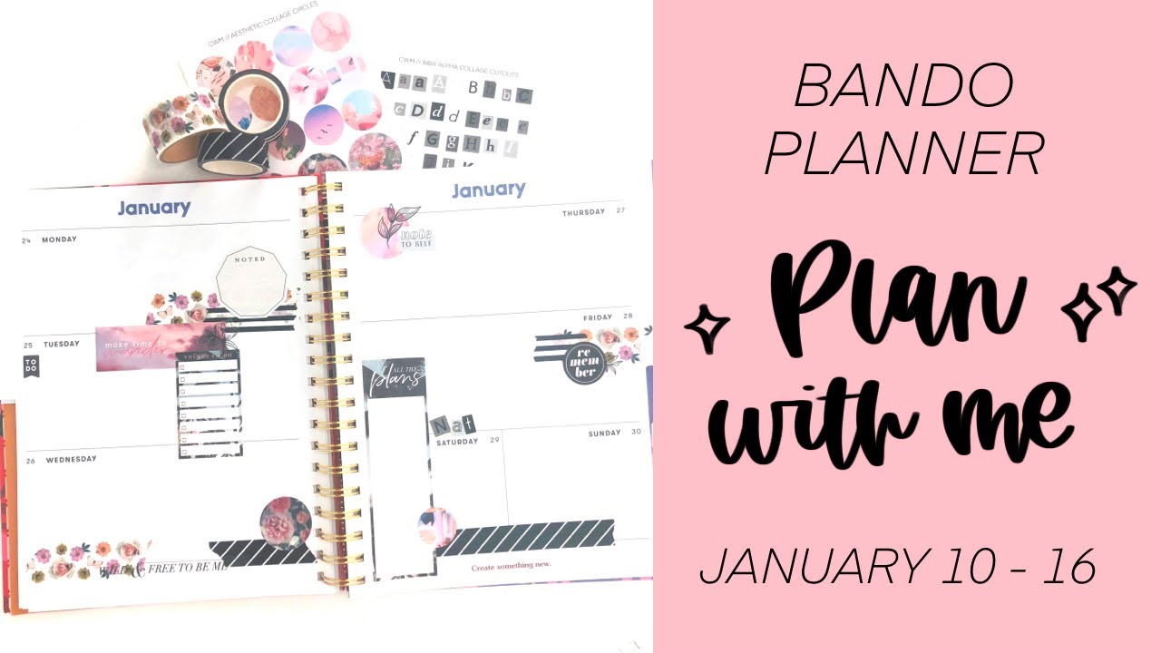 Plan with Me // January 24 - 30 // Bando Planner