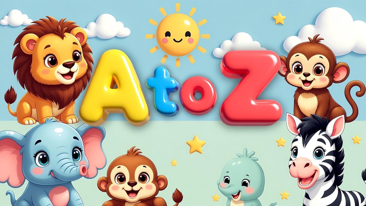 A to Z Animals ABC Song 🦁🐘 | Kids Alphabet Song in Hindi | Nursery Rhymes for