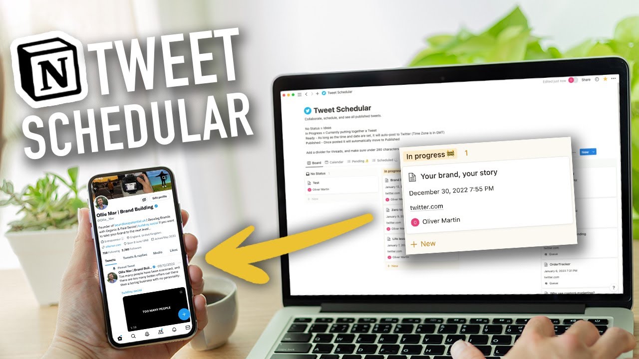 How To Schedule Tweets for Free wth Notion
