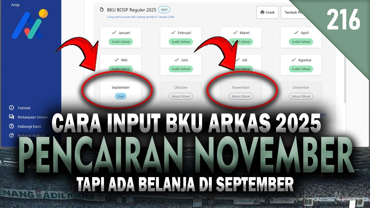 Cara Input BKU di ARKAS 2025 