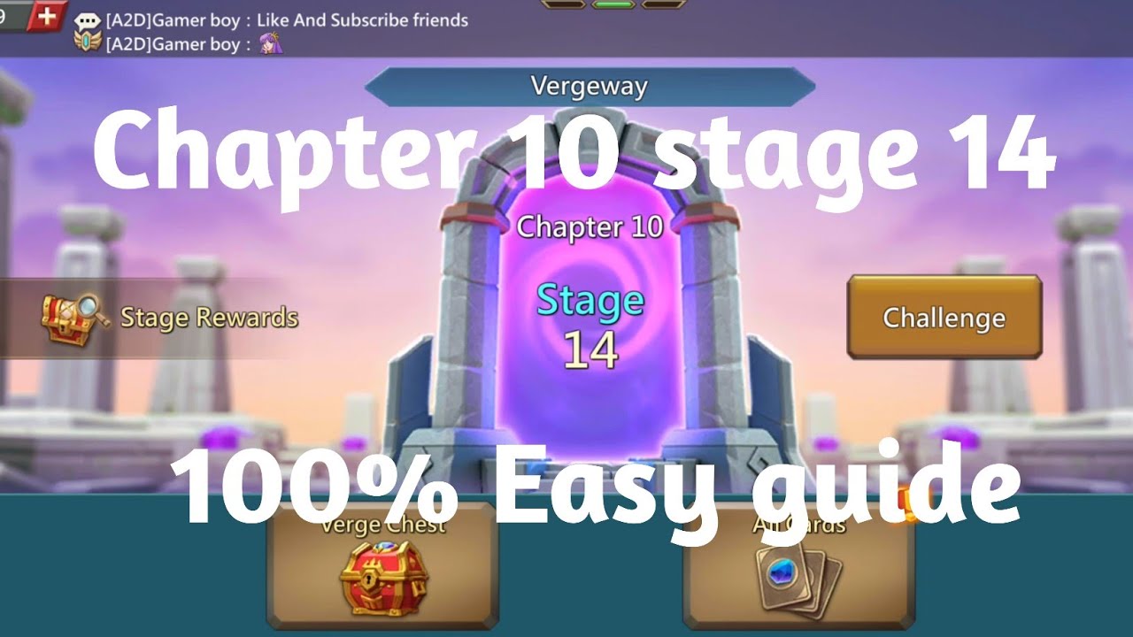 Lords mobile Vergeway chapter 10 stage 14|Chapter 10 stage 14 easiest guide