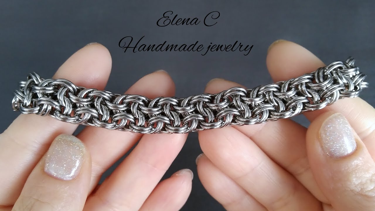 How to make Vipera Berus Weave Tutorial Браслет своими руками Мастер Класс #chainmaille #tutorial