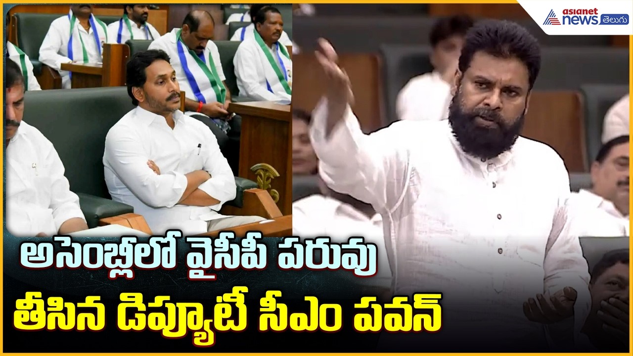 Pawan Kalyan Powerful Speech: అసెంబ్లీలో వైసీపీ పరువు తీసిన డిప్యూటీ సీఎం పవన్| Asianet News Telugu