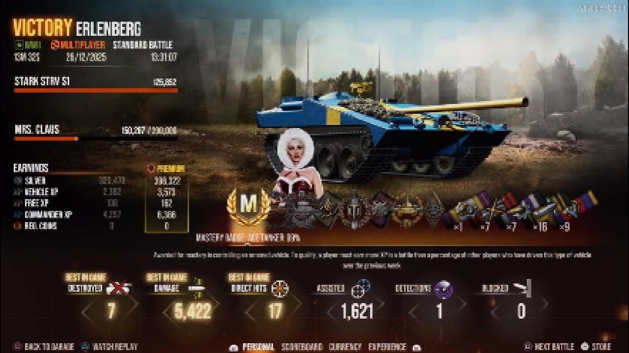 WoT Modern Armor / PS5 / Stark STRV S1 Ace 7k combined