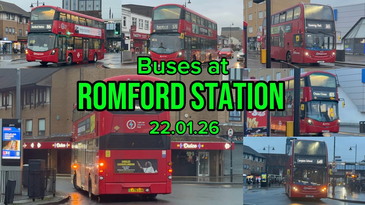 Buses at Romford Station (22.1.26)