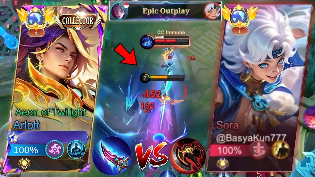FINALLY A WORTHY OPPONENT! ARLOTT VS SORA WHO WILL WIN? - MLBB