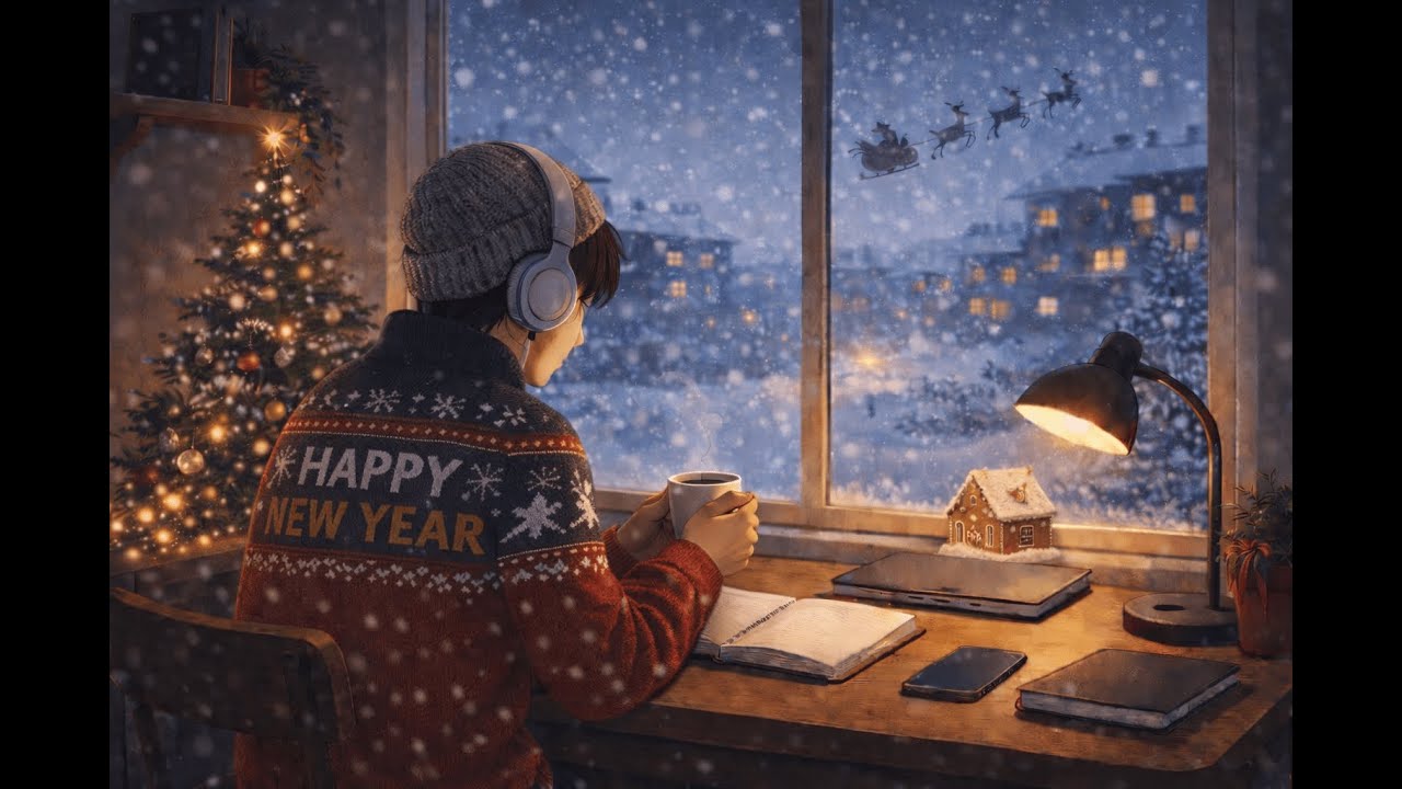 Winter Study Nights – The Boy at the Window | Lofi for Focus & Late-Night Study
