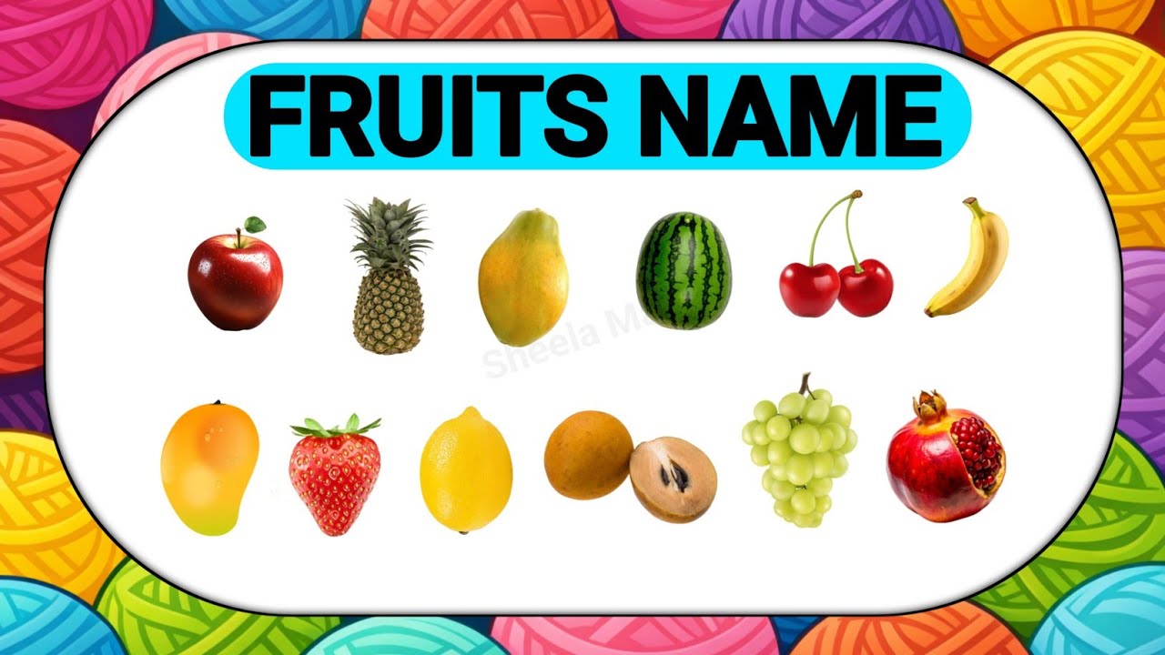 Изучите названия фруктов на английском языке с картинками для начинающих | Фрукты - Манго Апельси...