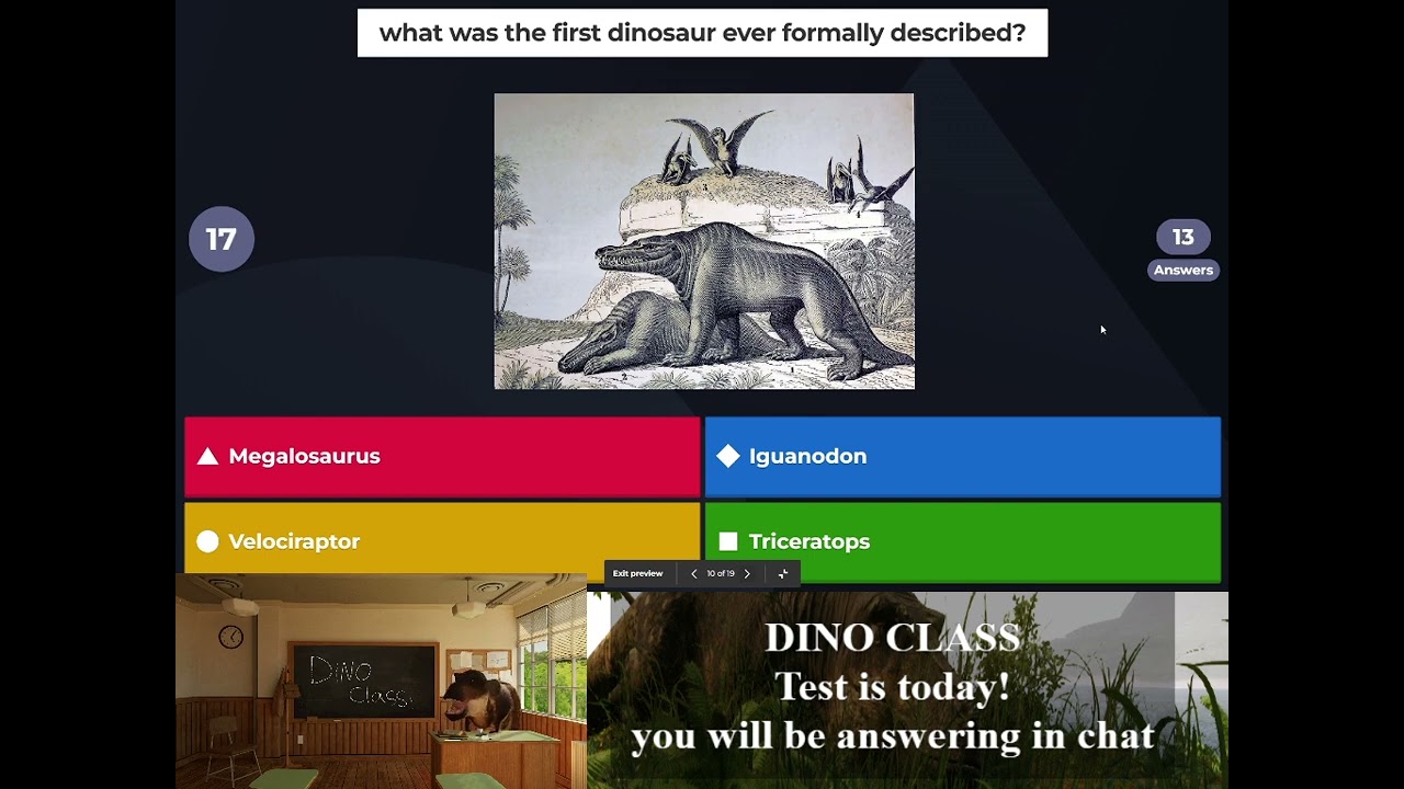 Dino Class Test Day (08/23/24) VOD