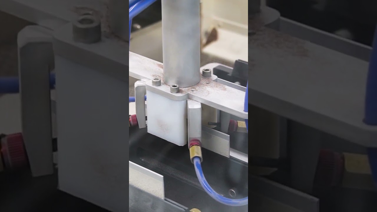 Automated micro-precision sandblasting with the Comco JetCenter #sandblasting #manufacturing