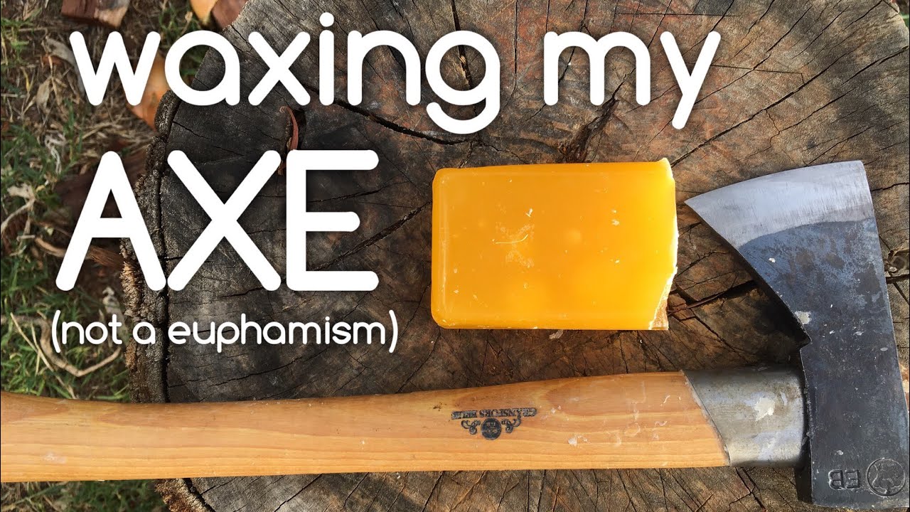 Sealing an Axe handle naturally with Beeswax