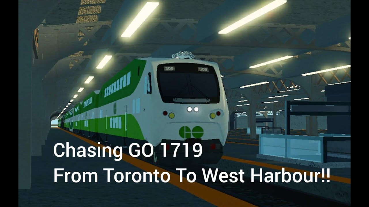Chasing GO 1719 To West Harbour From Toronto | Roblox Lakeshore West Railway & CN Brandford ROscale