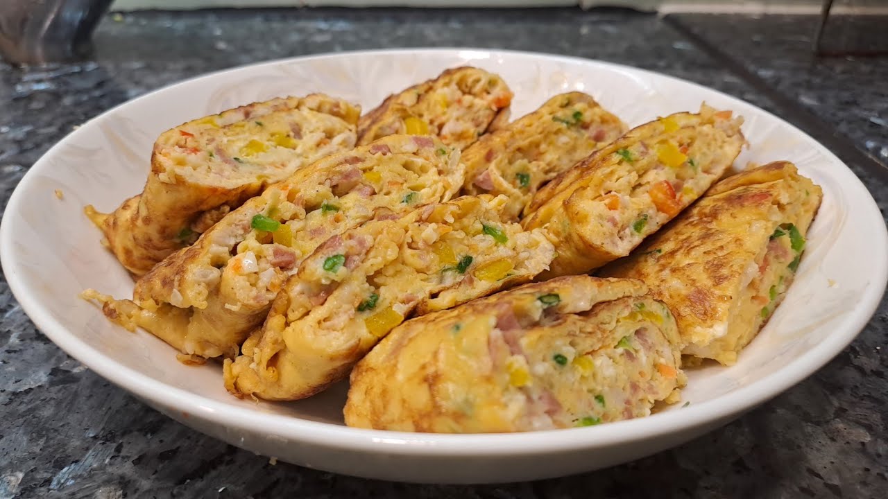 Telur dadar gulung enak dan simple ala hongkong @LeillyChannel 