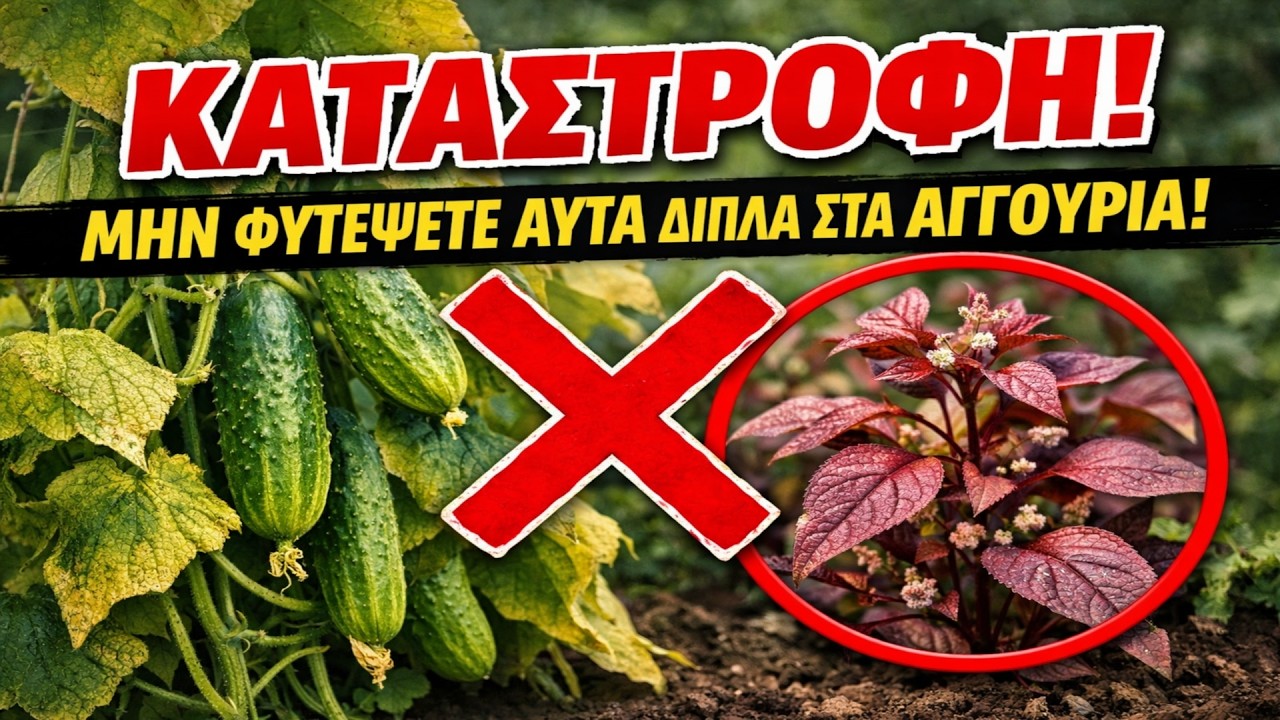 Τα 3 ΦΥΤΑ που θα ΚΑΤΑΣΤΡΕΨΟΥΝ τα Αγγούρια σας! ❌ Αποφύγετε αυτό το ΛΑΘΟΣ!