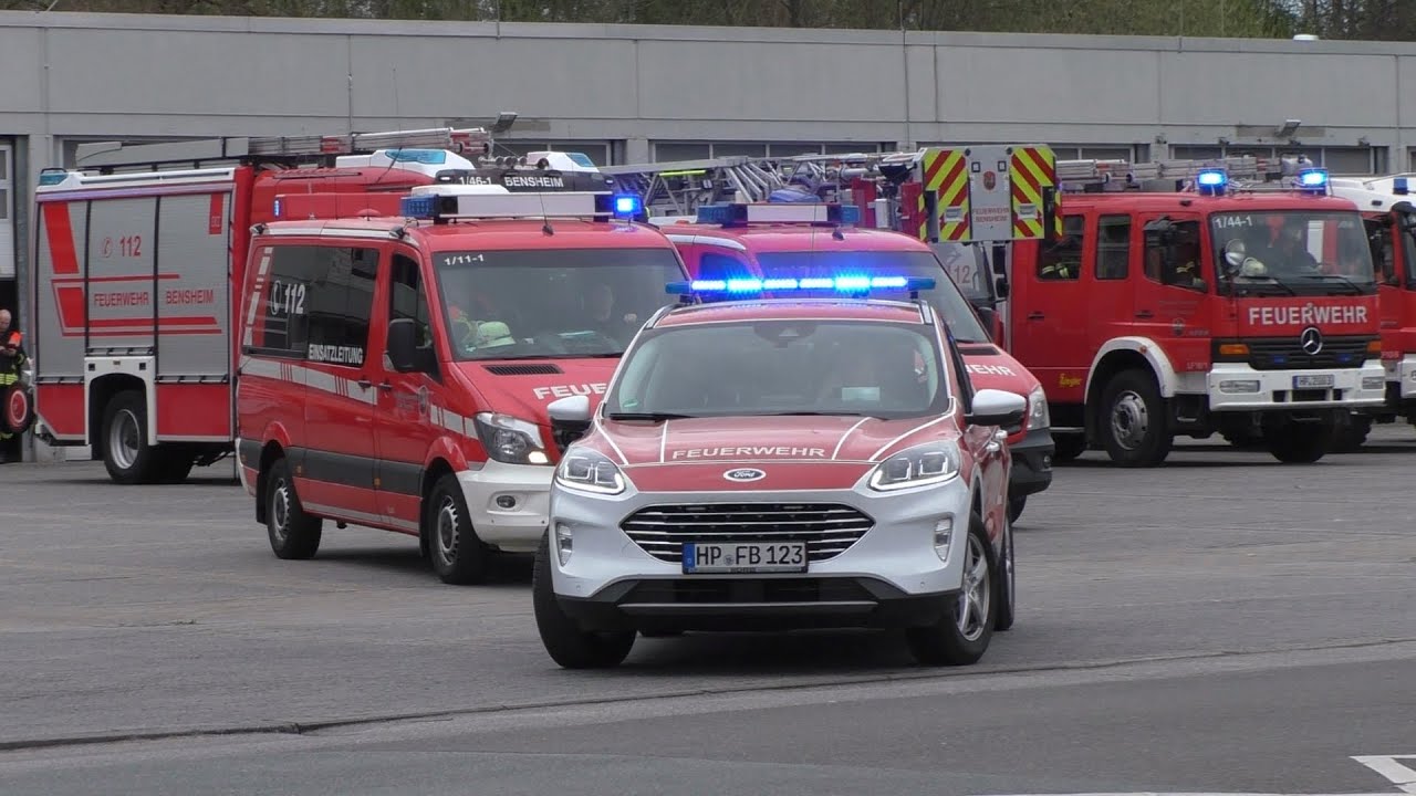 [Katastrophenschutz Übung Apollon] Einsatzfahrten zur Katastrophenschutz Übung in Bensheim