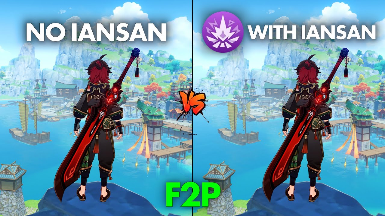 F2P Gaming Damage Test: With vs Without Iansan - [GENSHIN IMPACT]