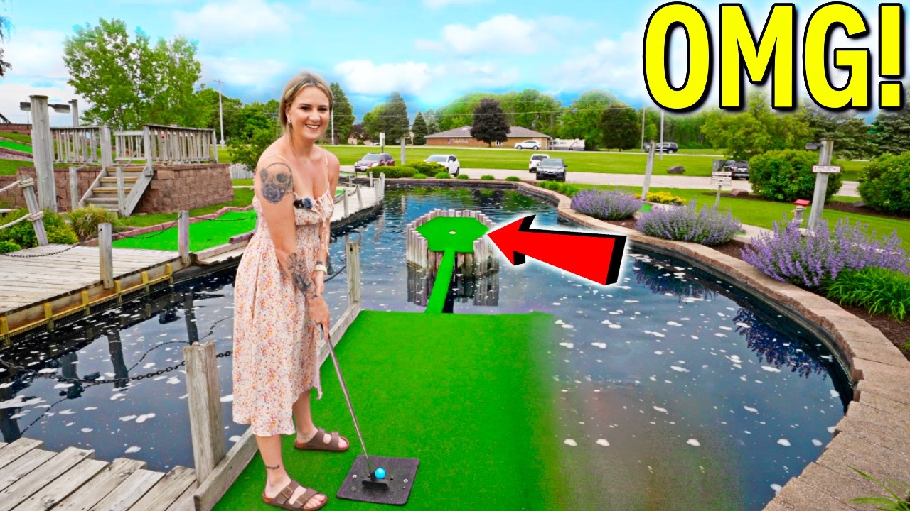 Crazy ONE IN A MILLION Mini Golf Hole in One Hole!